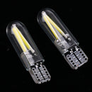 2 Pieces Car T10 COB LED Light Bulb For Clearance Number Plate Lamp White