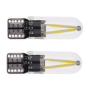 2 Pieces Car T10 COB LED Light Bulb For Clearance Number Plate Lamp White