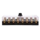 8-Way Fuse Holder Block Fusebox Panel Distribution Block Car Boat Automotive
