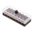 8-Way Fuse Holder Block Fusebox Panel Distribution Block Car Boat Automotive
