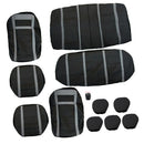11pcs PU Car Seat Headrest Cover Set Protective Mat Shield Easy To Clean