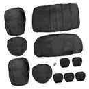 11pcs PU Car Full Set Headrest Cover Seat Protector Mat Shield Breathable
