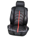 Front Single PU Seat Headrest Cushion Set Protector Mat Breathable Universal