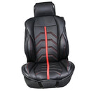 Front Single PU Seat Headrest Cushion Set Protector Mat Breathable Universal