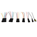 1 2 3 4 5 6 Pins Way Sealed Waterproof Electrical Wire Connector Plug Car Auto Waterproof Electrical Connector Plug Socket Kit with Wire, Pack of 6