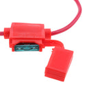 5 Sets Car Truck 18 Gauge Waterproof In-line Fuse Holder with 15A Mini Fuses