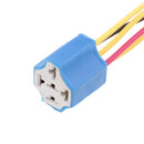 5 Pieces Automotive Pre-wired 5 Pin Relay Socket Connector Holder Base
