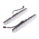 1 Pair 9 Led High Performance Tail Reverse Back Up Light Stop Indicator DRL