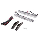 1 Pair 9 Led High Performance Tail Reverse Back Up Light Stop Indicator DRL