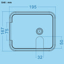 RV Boat Marine Multi-Purpose Access Inspection Hatch Locking Door