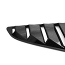 Pair Car Side Window Louver Cover 1/4 Scoop For Ford Mustang 2015-2017 Black