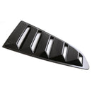 Pair Car Side Window Louver Cover 1/4 Scoop For Ford Mustang 2015-2017 Black