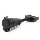 Car Trailer Plug Truck Light Connector 7 Way Round to 7 Pin Flat Male Adapter