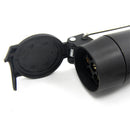 Car Trailer Plug Truck Light Connector 7 Way Round to 7 Pin Flat Male Adapter