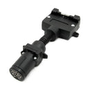 7 Way Round to Flat Female Socket Trailer Boat Truck RV Light Connector