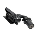 7 Way Round to Flat Female Socket Trailer Boat Truck RV Light Connector