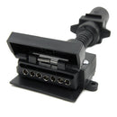 7 Way Round to Flat Female Socket Trailer Boat Truck RV Light Connector