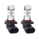 2 Pieces 9006 HB4 100W 10000K Blue LED Projector Foglight Daytime Driving