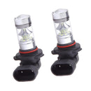 2 Pieces 9006 HB4 100W 10000K Blue LED Projector Foglight Daytime Driving