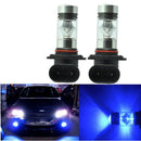 2 Pieces 9006 HB4 100W 10000K Blue LED Projector Foglight Daytime Driving