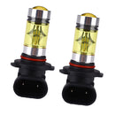 2 Pieces Car 9005 HB3 100W Yellow LED Bulb for Fog Running DRL Light Lamp