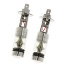 2 Pieces 1800LM H1 10000K 100W LED Foglights Bulbs Lamp White Replacement