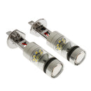 2 Pieces 1800LM H1 10000K 100W LED Foglights Bulbs Lamp White Replacement