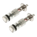 2X H1 10000K 100W LED 20SMD Projector Fog Driving DRL Light Bulbs Blue