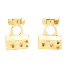 1 Pair 2 4 8 Gauge AWG Car Battery Terminal Positive & Negative Gold Plated