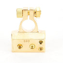 1 Pair 2 4 8 Gauge AWG Car Battery Terminal Positive & Negative Gold Plated