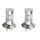 2x H7 100W 1200LM 6000K White Fog Driving Light Lamps Bulbs Conversion Kit