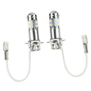 2pcs H3 50W Headlight Durable and Practical Fog Bulb Led Bulbs White