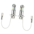 2pcs H3 50W Headlight Durable and Practical Fog Bulb Led Bulbs White