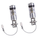 Pair H3 100W LED 6000K 20SMD Fog Driving Light Bulbs Lamp Iceberg Blue