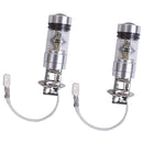 Pair H3 100W LED 6000K 20SMD Fog Driving Light Bulbs Lamp Iceberg Blue
