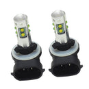 2x 50W 881 893 6000K Cool White High Power LED DRL Fog Driving Lights Bulbs