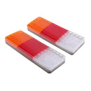 1 Pair 75 LED 24V Tail Reverse Back Up Light Stop Indicator Trailer Truck