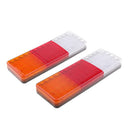 1 Pair 75 LED 24V Tail Reverse Back Up Light Stop Indicator Trailer Truck
