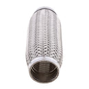 Car SUV Stainless Steel 500mm Exhaust Pipe Silencer Muffler End Tips 52mm