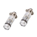 2pcs H6 100W Durable and Practical Fog Led Bulbs Ice Blue