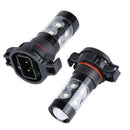 2pcs H16 5202 50W Durable and Practical Fog Led Bulbs Ice Blue