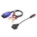 Car OBD 2 II 16Pin Power Supply Cable Battery Clamps Clip Memory Saver Kit