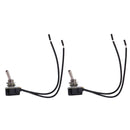 2 Pieces Mini Toggle Switch On/Off 2 Position Latching AC 125V 6A /250V 3A