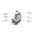 2 Pieces Mini Toggle Switch On/Off 2 Position Latching AC 125V 6A /250V 3A