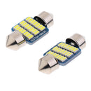 2pcs 31mm White Car Interior Dome Roof Over Head Light Lamp Bulbs DC 9V-26V