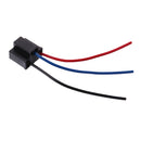 H4 Headlight Bulb Extension 3Wire Harness Lamp Female Socket Adapter