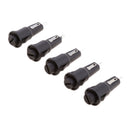 5 Pieces Chassis Panel Mount Glass Tube Fuse Holder For 5x20mm Fuse