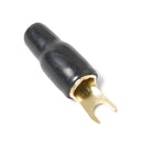 2 Pairs 4 AWG Car Audio Power Ground Wire Fork Terminal Connector Brass