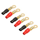 3 Pairs 1/0 AWG Power Ground Wire Connectors Assortment Crimp Ring Terminals