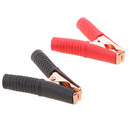 1 Pair Jump Starter Alligator Clamps Battery Insulated Electrode Clips for Car